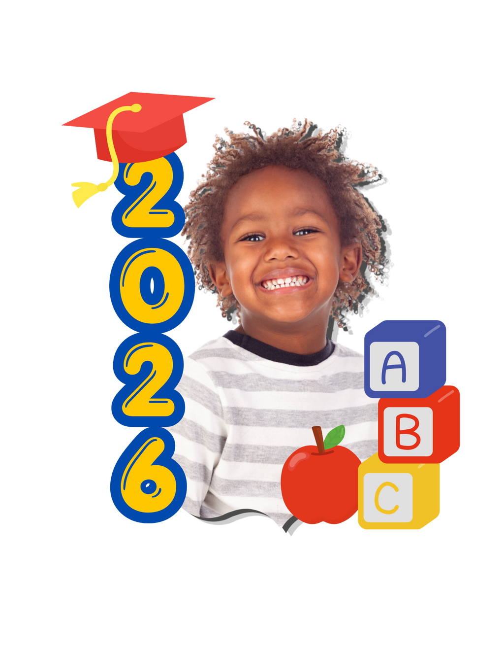 Pre-K / Kindergarten Graduate Photo Frame Fan Bundle - 4 Designs