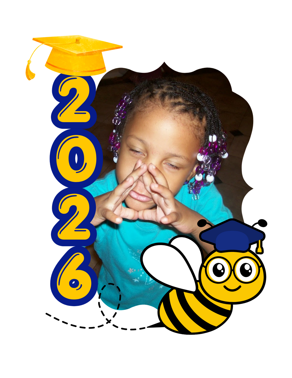 Pre-K / Kindergarten Graduate Photo Frame Fan Bundle - 4 Designs