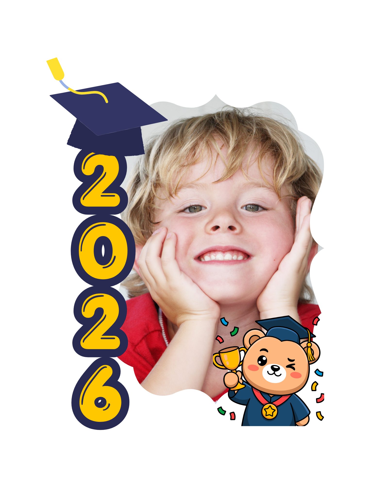 Pre-K / Kindergarten Graduate Photo Frame Fan Bundle - 4 Designs