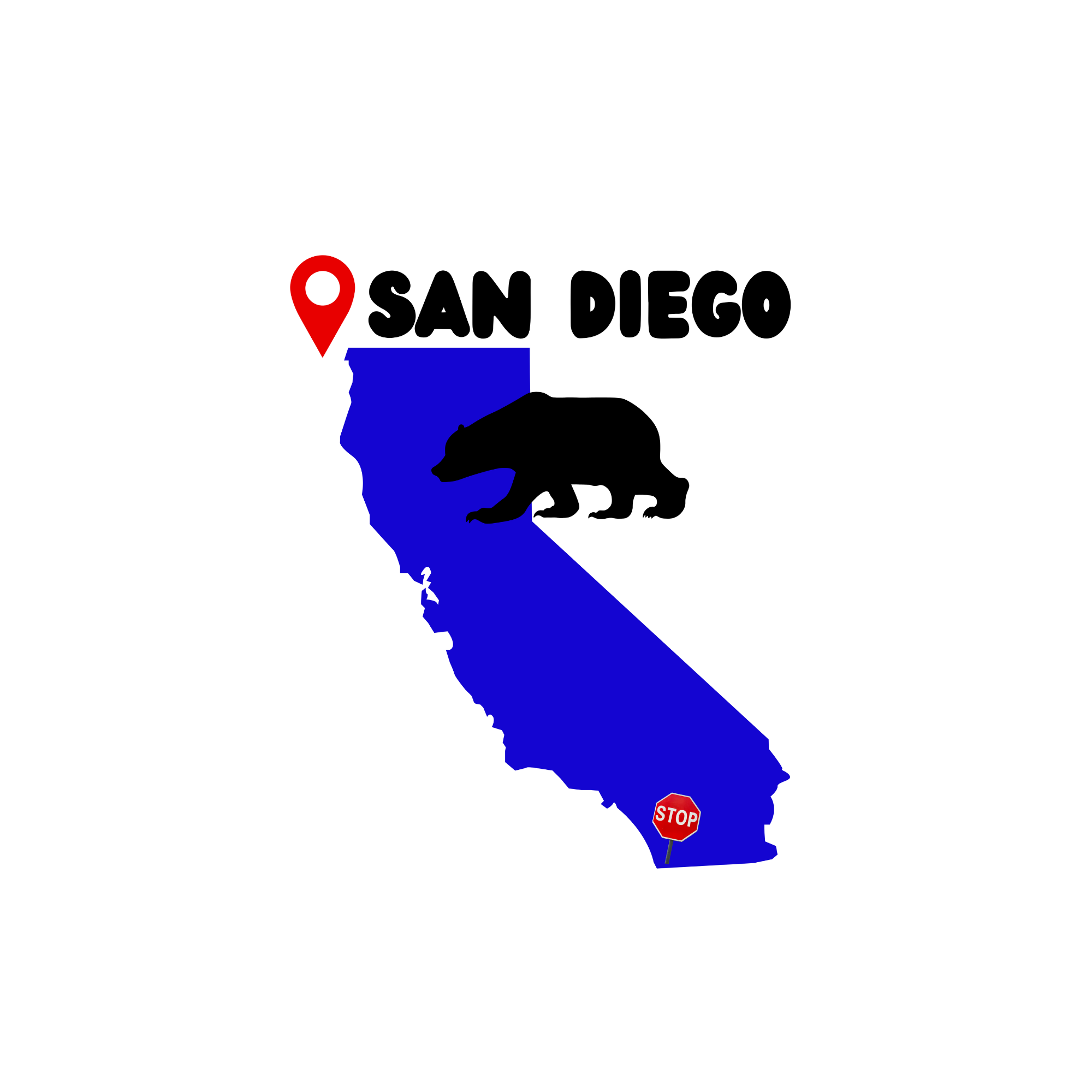 San Diego California Pin