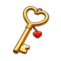 Gold Love Key