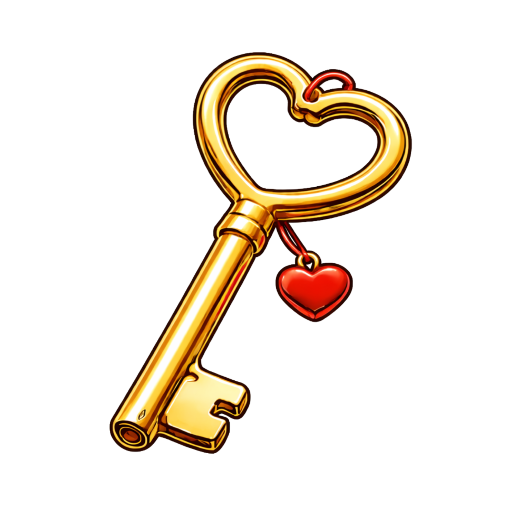 Gold Love Key