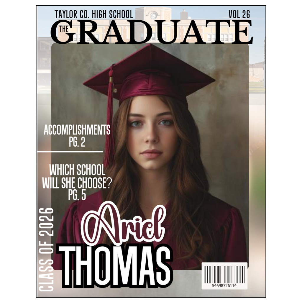 Graduate Magazine Cover Classic Bundle - 7 Designs
