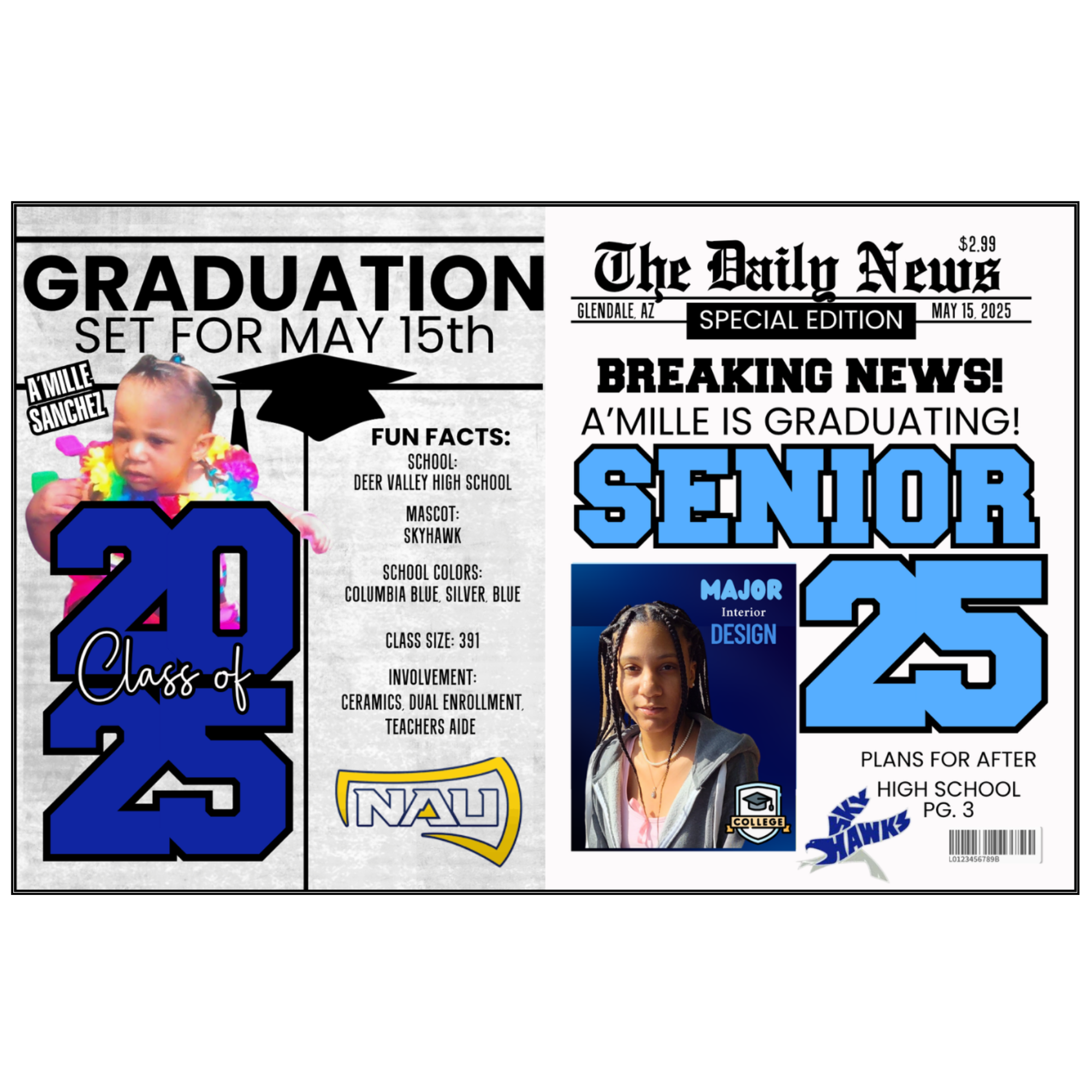 Graduating Full Newspaper Bundle - 11 Designs