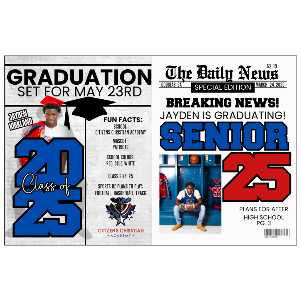 Graduating Full Newspaper Bundle - 11 Designs