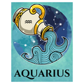 Aquarius Teal Water Bearer