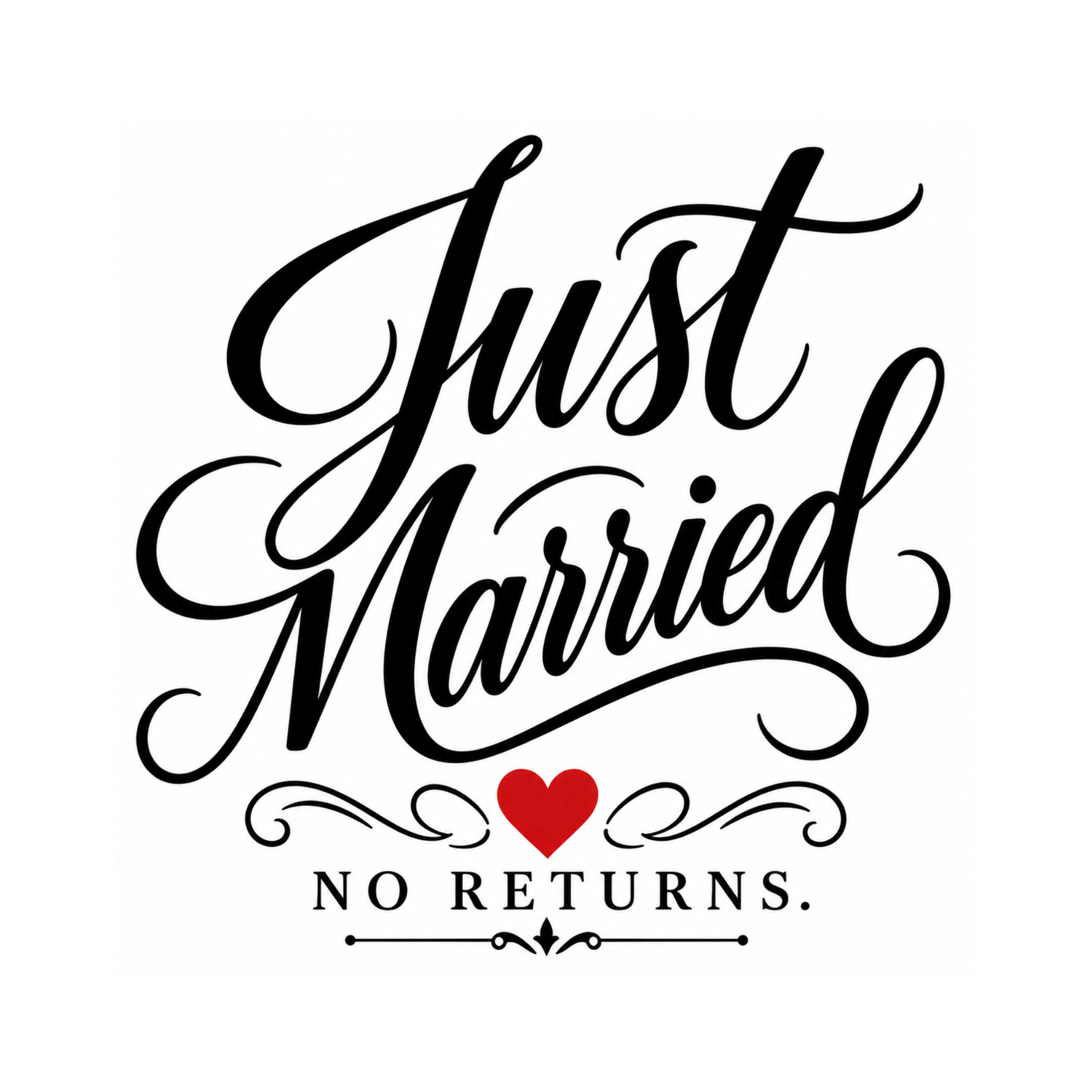 Just Married No Returns