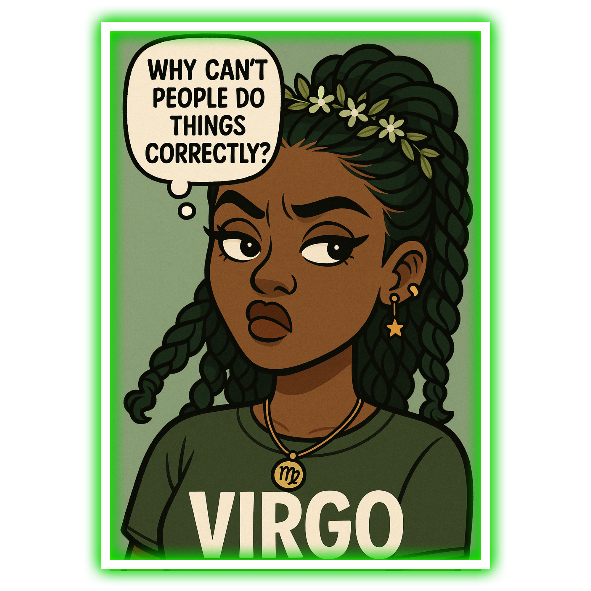 Virgo Thinking Bubble