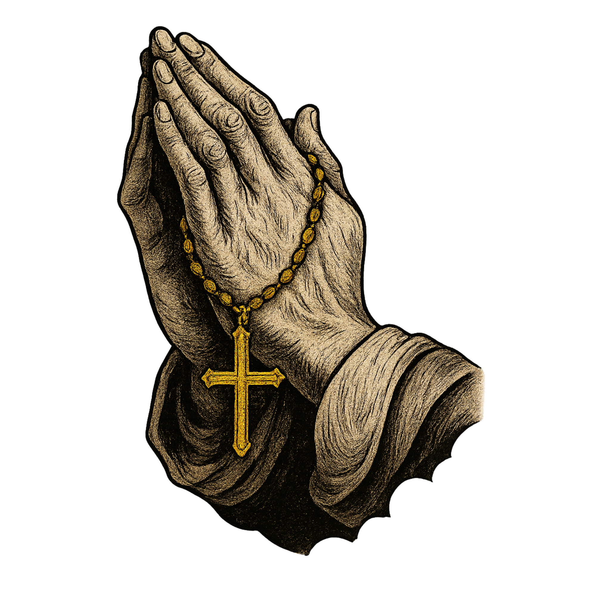 Man Praying Hands