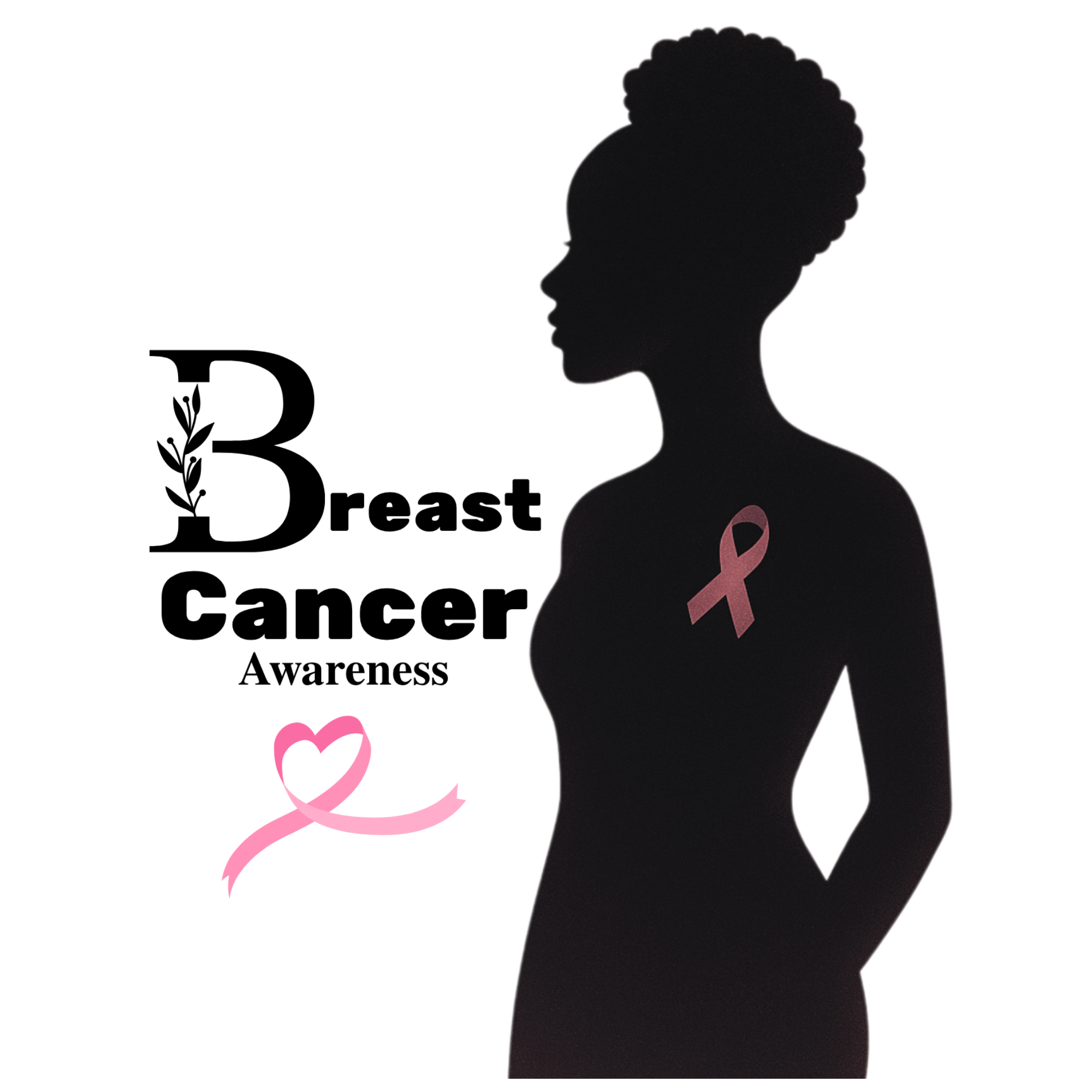Breast Cancer Awareness Silhouette