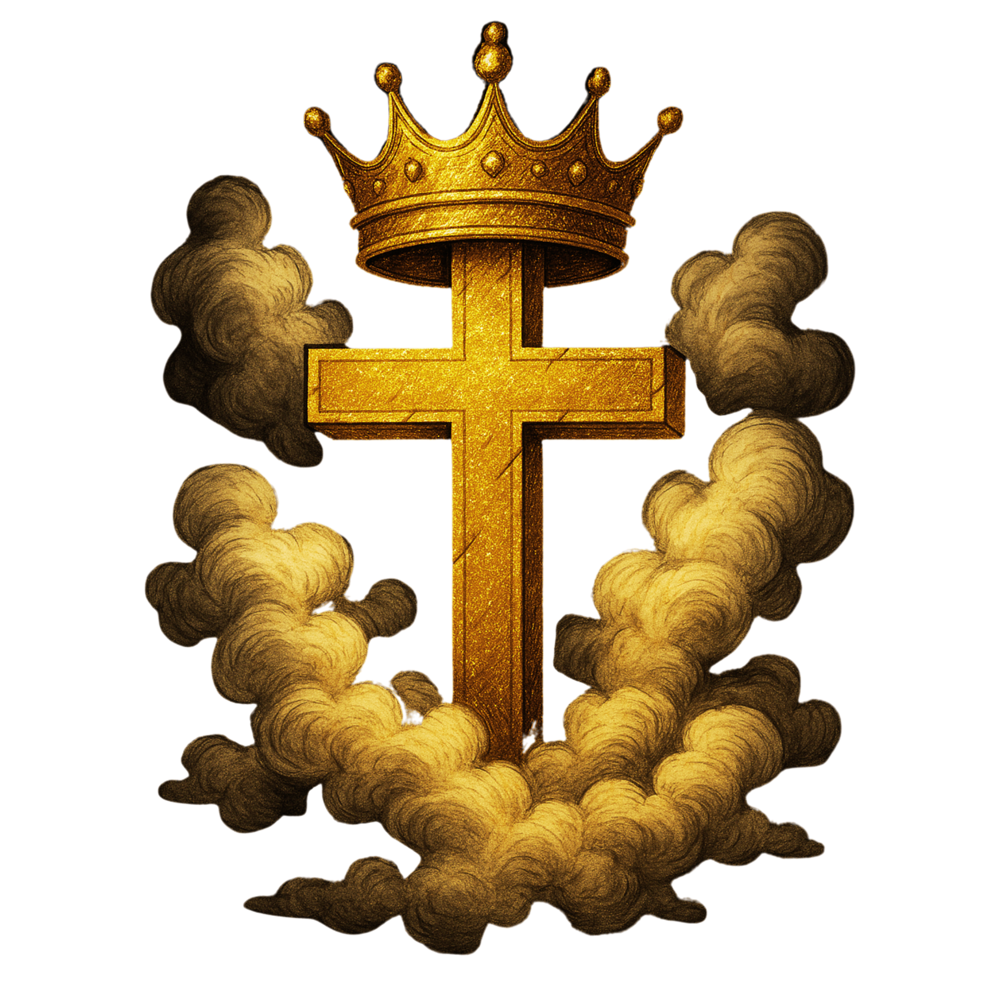 Golden Cross Holding Crown