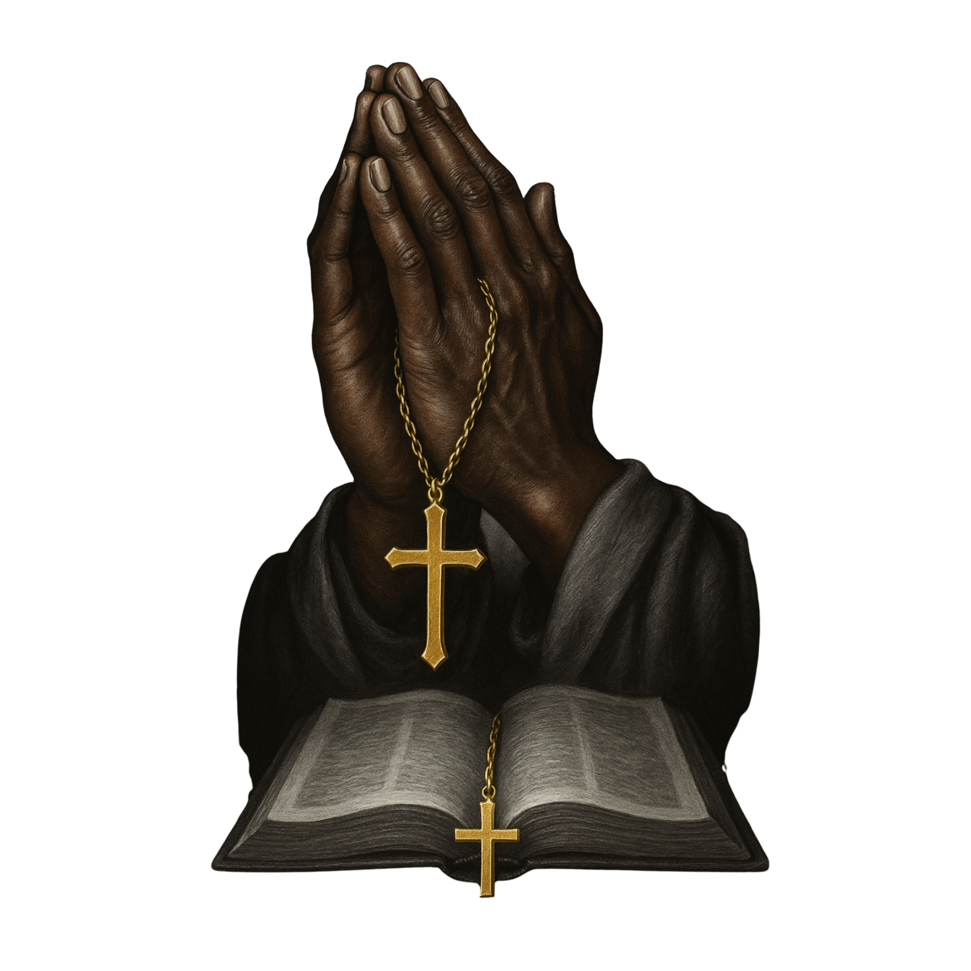 Praying Hands & Bible