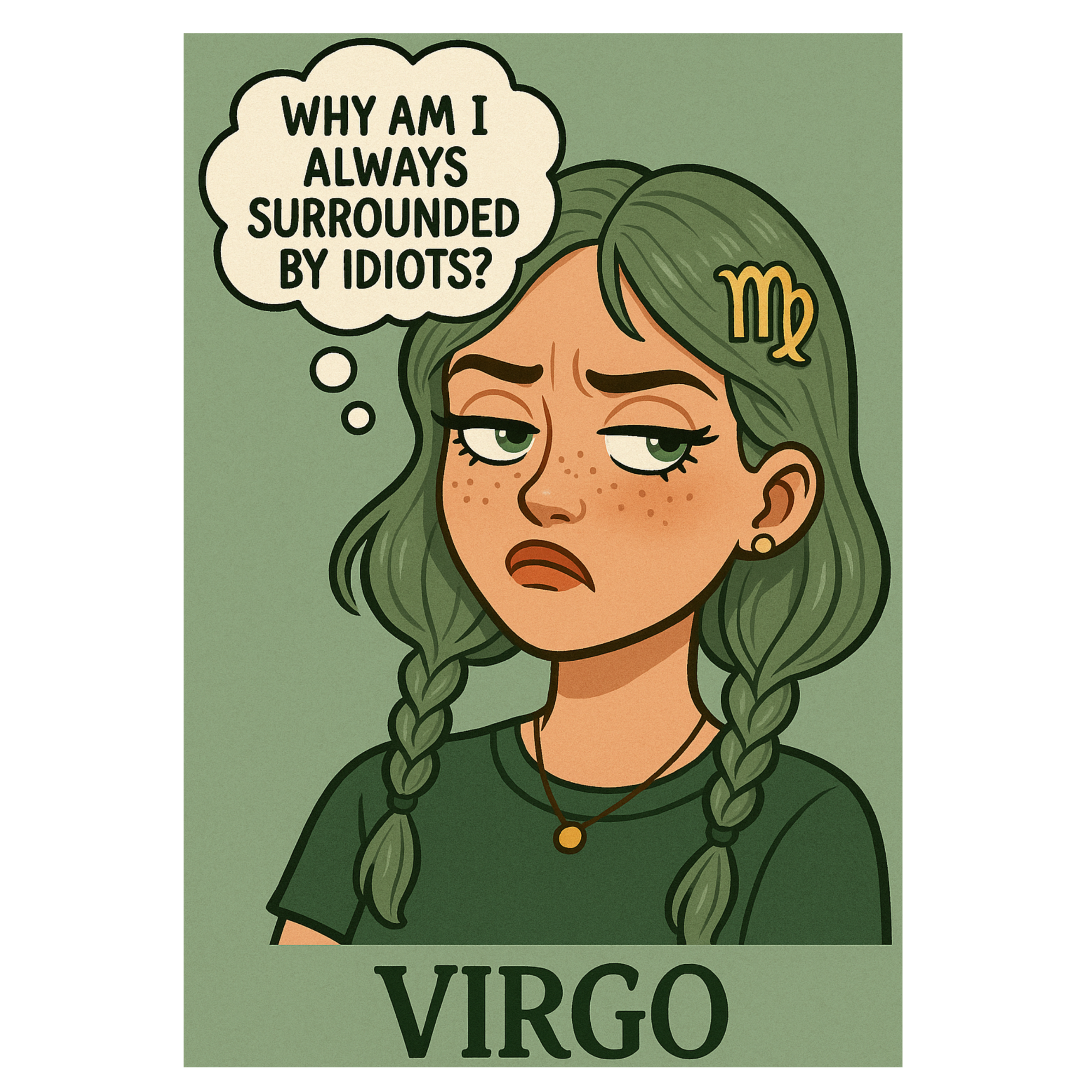 Virgo Thinking Bubble