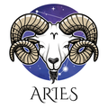 Aries Circle Ram Head