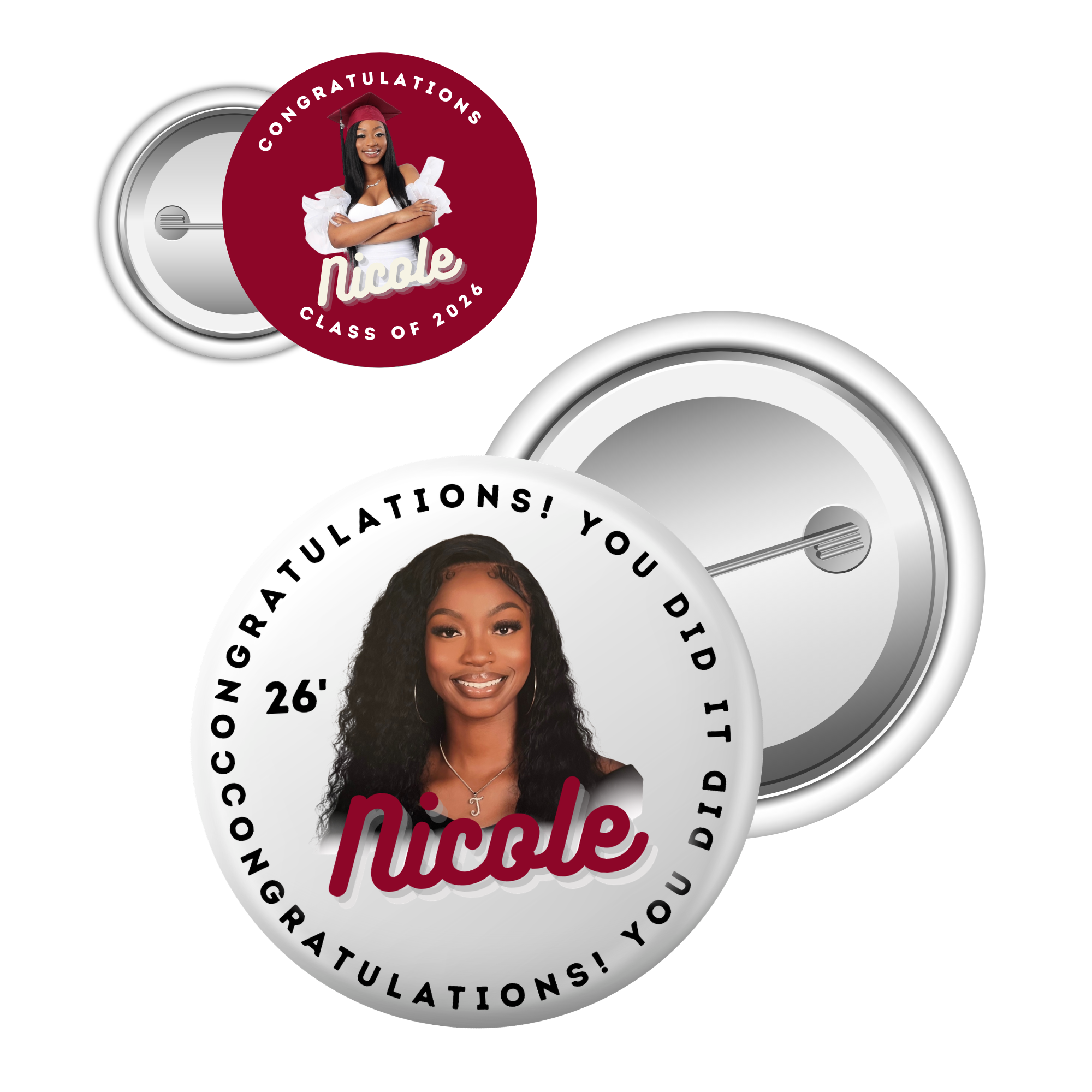 Graduation Buttons Bundle - 33 Designs