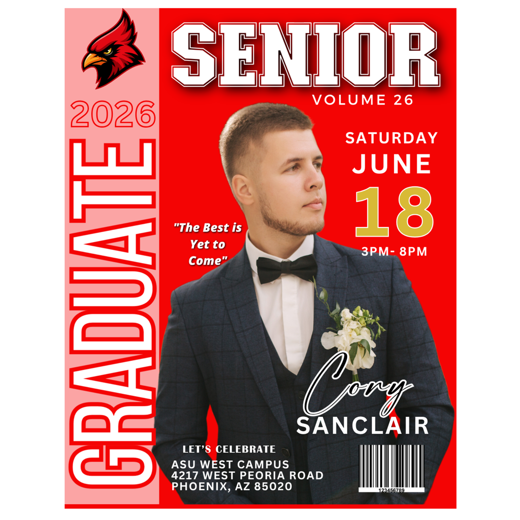 Graduation Invitation Magazine Cover Bundle - 6 Designs