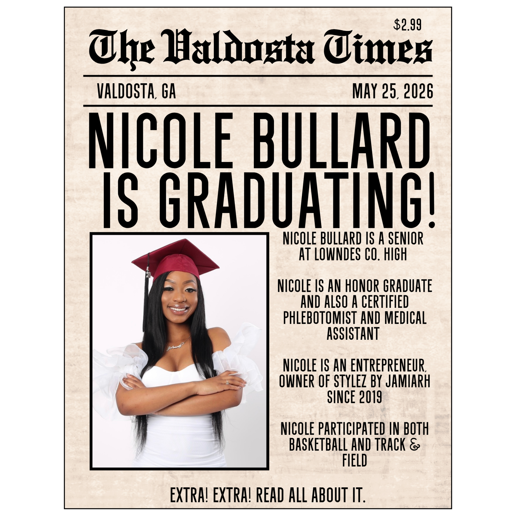 Someone Special Graduating Newsletter Template Bundle - 35 Designs