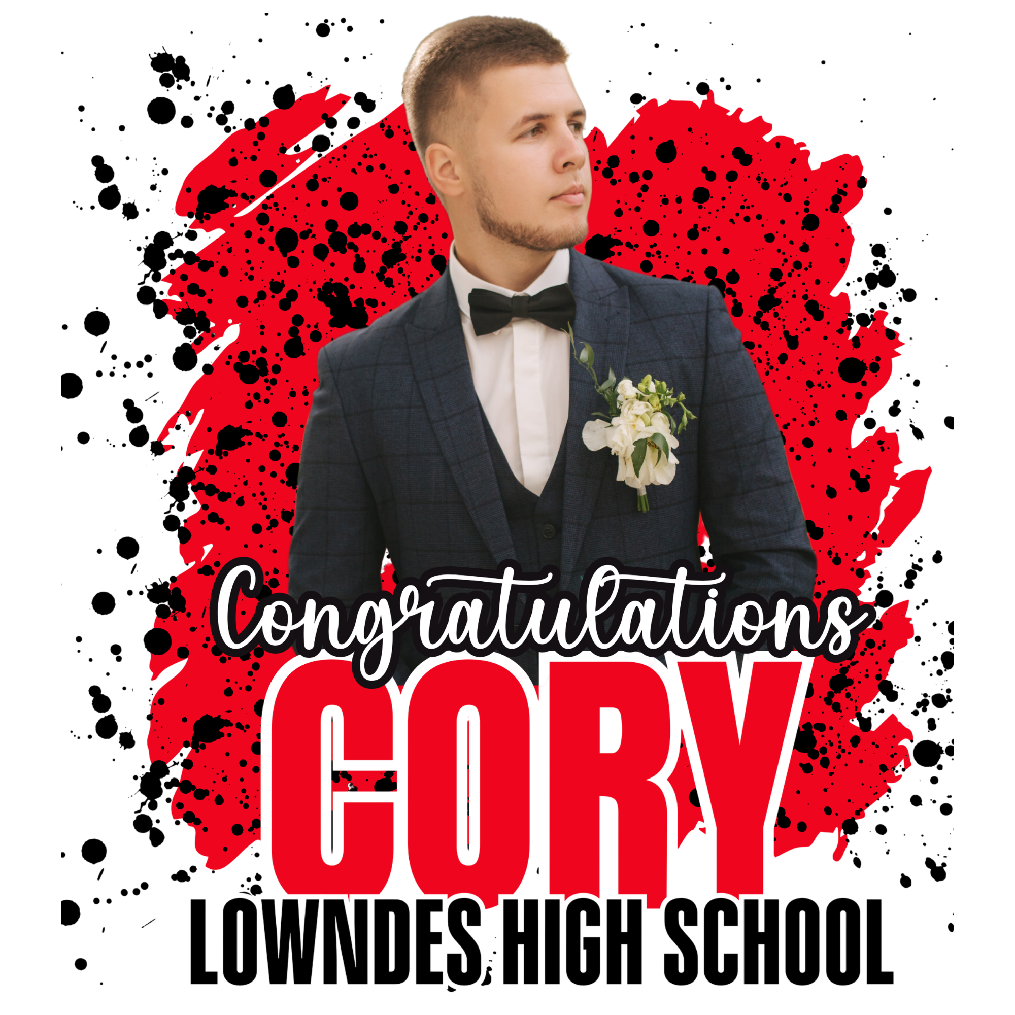 Congratulations Senior Paint Splatter Designs Bundle - 22 Designs